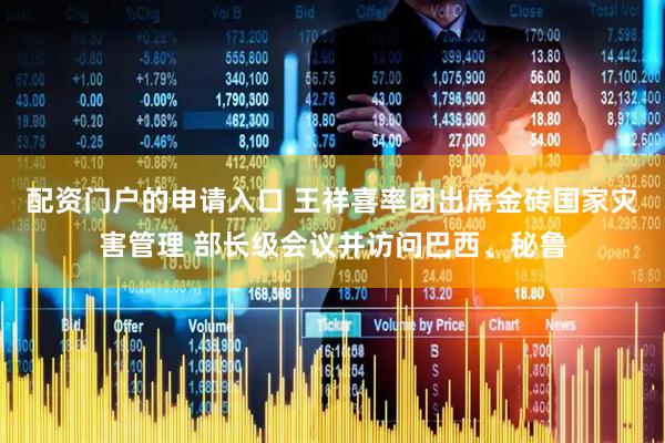 配资门户的申请入口 王祥喜率团出席金砖国家灾害管理 部长级会议并访问巴西、秘鲁