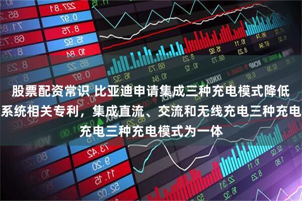 股票配资常识 比亚迪申请集成三种充电模式降低成本的充电系统相关专利，集成直流、交流和无线充电三种充电模式为一体